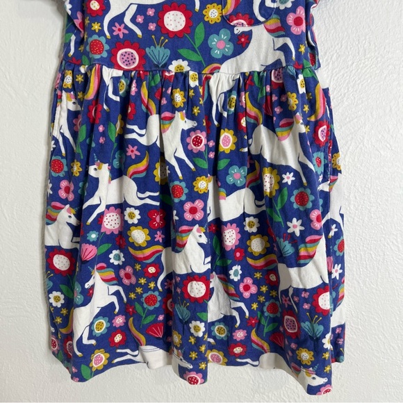 Mini Boden Multicolor Unicorn and Floral Dress size 4/5 - Picture 3 of 12